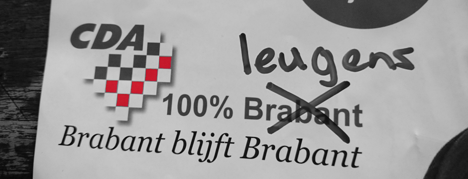 CDA gaat voor 100% leugens